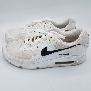 Nike Air Max 90 Next Nature Sneakers Shoes White Black Womens 10 DH8010-101